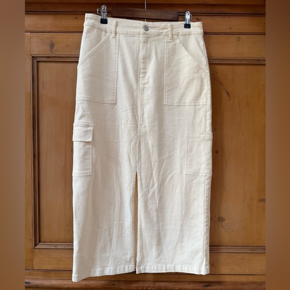 bohme Khloe Cargo Denim long Skirt - Picture 10 of 11